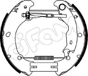 Cifam 151-089 - Комплект тормозных колодок, барабанные unicars.by