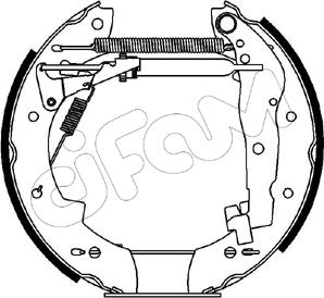 Cifam 151-088 - Комплект тормозных колодок, барабанные unicars.by