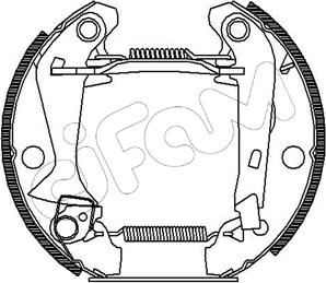 Cifam 151-043 - Комплект тормозных колодок, барабанные unicars.by