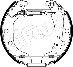 Cifam 151-078 - Комплект тормозных колодок, барабанные unicars.by