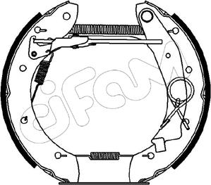 Cifam 151-140 - Комплект тормозных колодок, барабанные unicars.by