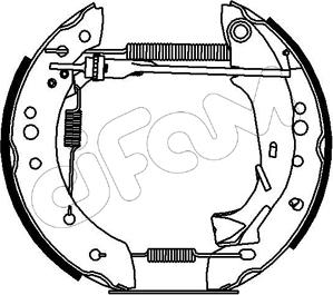 Cifam 151-164 - Комплект тормозных колодок, барабанные unicars.by