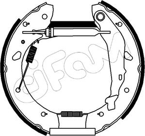 Cifam 151-179 - Комплект тормозных колодок, барабанные unicars.by