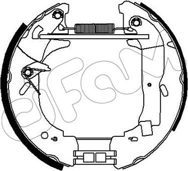 Cifam 151-302 - Комплект тормозных колодок, барабанные unicars.by