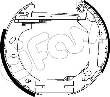 Cifam 151-266 - Комплект тормозных колодок, барабанные unicars.by