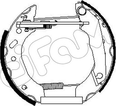 Cifam 151-263 - Комплект тормозных колодок, барабанные unicars.by