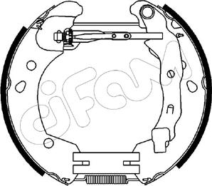 Cifam 151-231 - Комплект тормозных колодок, барабанные unicars.by