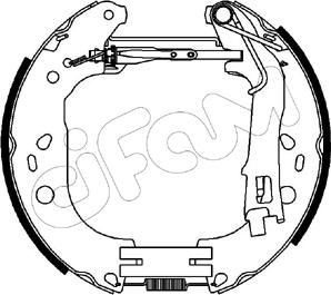 Cifam 151-227 - Комплект тормозных колодок, барабанные unicars.by