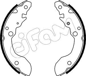 Cifam 153-402 - Комплект тормозных колодок, барабанные unicars.by