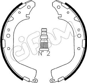 Cifam 153-415 - Комплект тормозных колодок, барабанные unicars.by