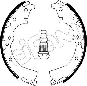 Cifam 153-416 - Комплект тормозных колодок, барабанные unicars.by