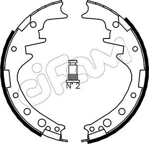 Cifam 153-413 - Комплект тормозных колодок, барабанные unicars.by