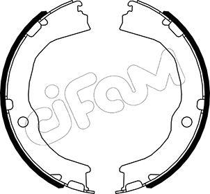 Cifam 153-485 - Комплект тормозов, ручник, парковка unicars.by