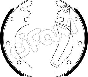 Cifam 153-486 - Комплект тормозных колодок, барабанные unicars.by