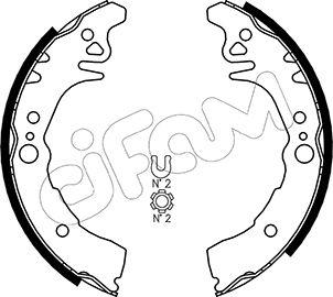 Cifam 153-436 - Комплект тормозных колодок, барабанные unicars.by