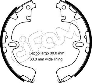 Cifam 153-422 - Комплект тормозных колодок, барабанные unicars.by