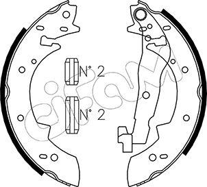 Cifam 153-475 - Комплект тормозных колодок, барабанные unicars.by