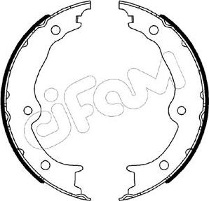 Cifam 153-541 - Комплект тормозов, ручник, парковка unicars.by