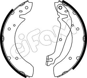 Cifam 153-584 - Комплект тормозных колодок, барабанные unicars.by