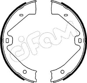 Cifam 153-528 - Комплект тормозов, ручник, парковка unicars.by