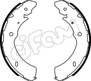 Cifam 153-572 - Комплект тормозных колодок, барабанные unicars.by