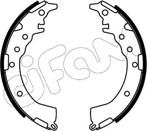 Cifam 153-687 - Комплект тормозных колодок, барабанные unicars.by