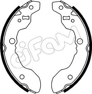 Cifam 153-631 - Комплект тормозных колодок, барабанные unicars.by