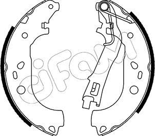 Cifam 153-099 - Комплект тормозных колодок, барабанные unicars.by