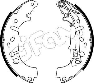 Cifam 153-093 - Комплект тормозных колодок, барабанные unicars.by