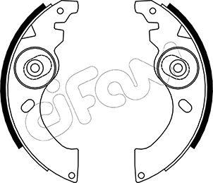 Cifam 153-054 - Комплект тормозных колодок, барабанные unicars.by