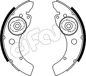 Cifam 153-053 - Комплект тормозных колодок, барабанные unicars.by