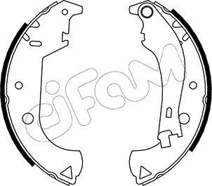 Cifam 153-081Y - Комплект тормозных колодок, барабанные unicars.by