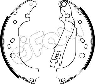 Cifam 153-088 - Комплект тормозных колодок, барабанные unicars.by