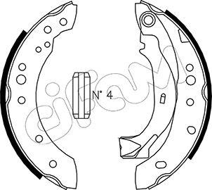 Cifam 153-025 - Комплект тормозных колодок, барабанные unicars.by