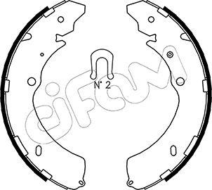 Cifam 153-193 - Комплект тормозных колодок, барабанные unicars.by