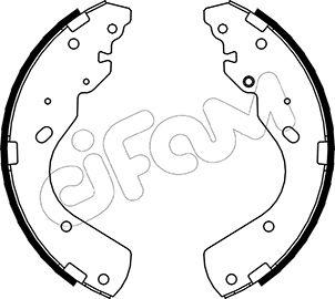 Cifam 153-143 - Комплект тормозных колодок, барабанные unicars.by