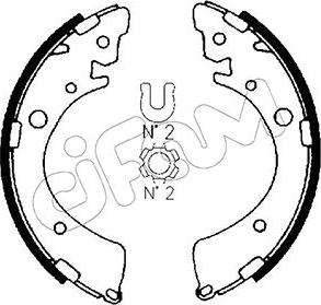 Cifam 153-153 - Комплект тормозных колодок, барабанные unicars.by