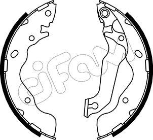 Cifam 153-176 - Комплект тормозных колодок, барабанные unicars.by