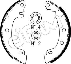 Cifam 153-353 - Комплект тормозных колодок, барабанные unicars.by