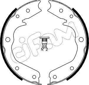 Cifam 153-315 - Комплект тормозов, ручник, парковка unicars.by