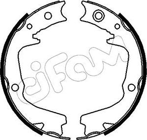 Cifam 153-387 - Комплект тормозов, ручник, парковка unicars.by