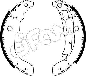 Cifam 153-333 - Комплект тормозных колодок, барабанные unicars.by