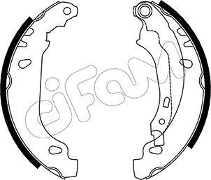 Cifam 153-328 - Комплект тормозных колодок, барабанные unicars.by