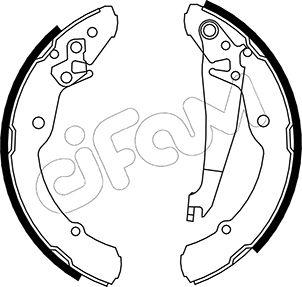 Cifam 153-379 - Комплект тормозных колодок, барабанные unicars.by