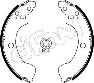 Cifam 153-292 - Комплект тормозных колодок, барабанные unicars.by