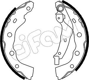 Cifam 153-259 - Комплект тормозных колодок, барабанные unicars.by