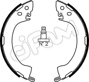 Cifam 153-251 - Комплект тормозных колодок, барабанные unicars.by