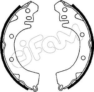 Cifam 153-252 - Комплект тормозных колодок, барабанные unicars.by