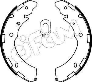 Cifam 153-269 - Комплект тормозных колодок, барабанные unicars.by