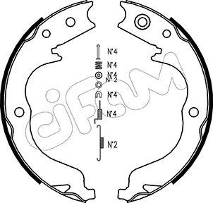 Cifam 153-268K - Комплект тормозов, ручник, парковка unicars.by